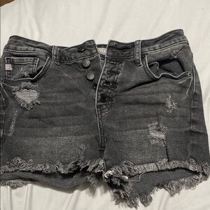 Just USA Charcoal Denim Shorts